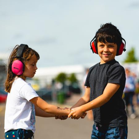 kids having fun at Silverstone