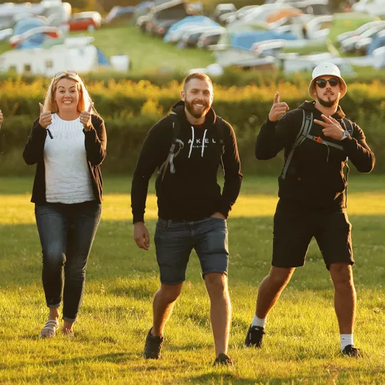 camping at Silverstone 