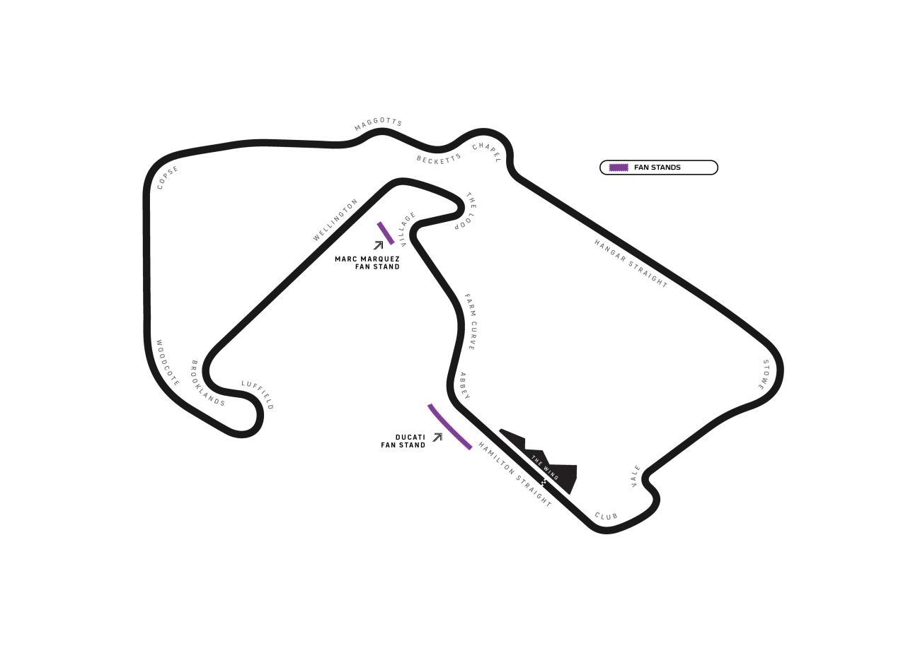 Motogp fan stand map