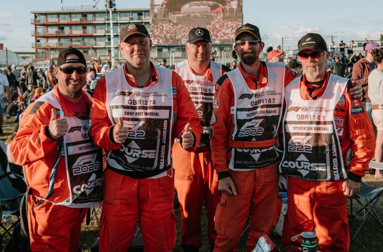 marshals at Silverstone