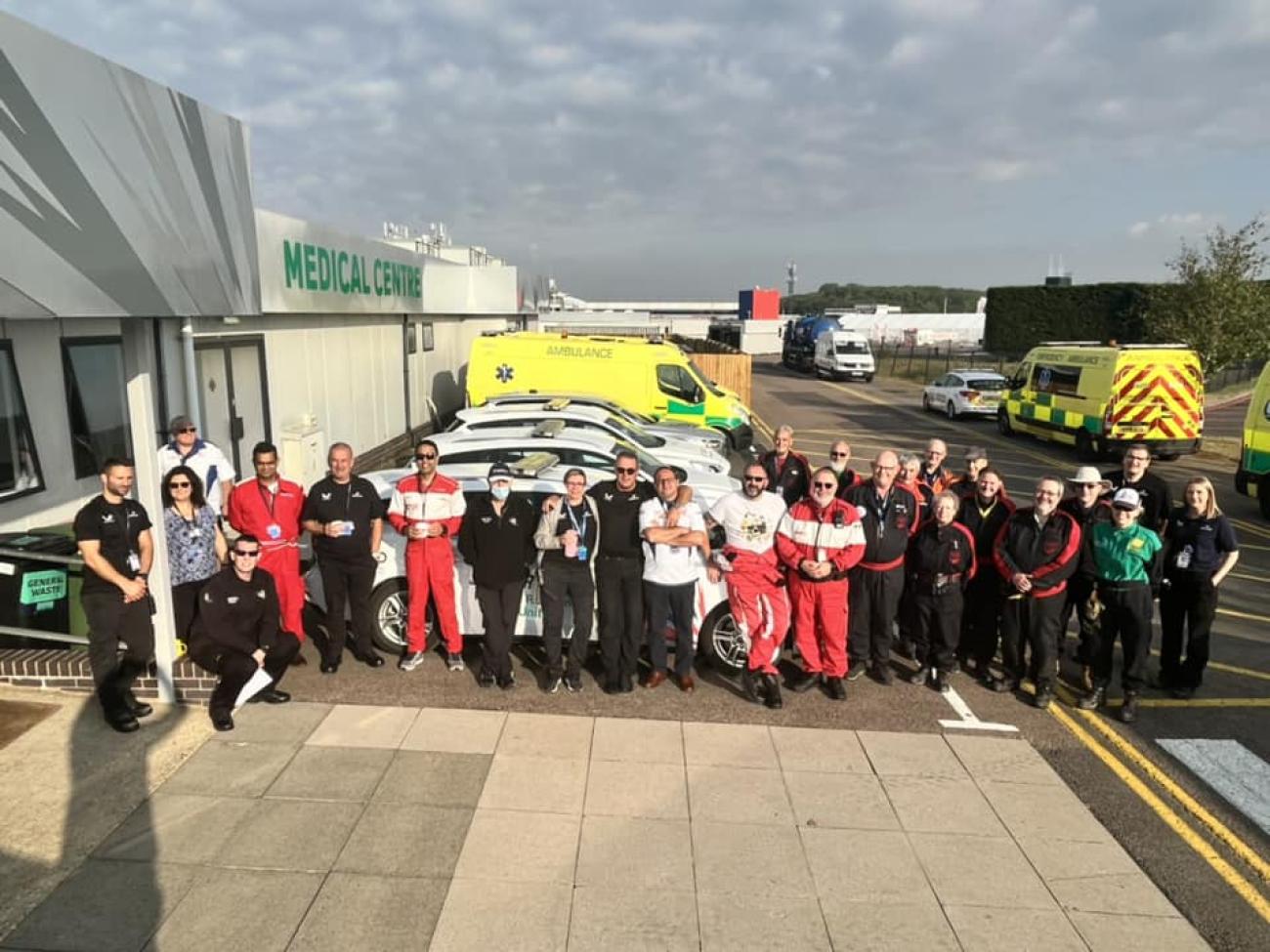 medical team at silverstone