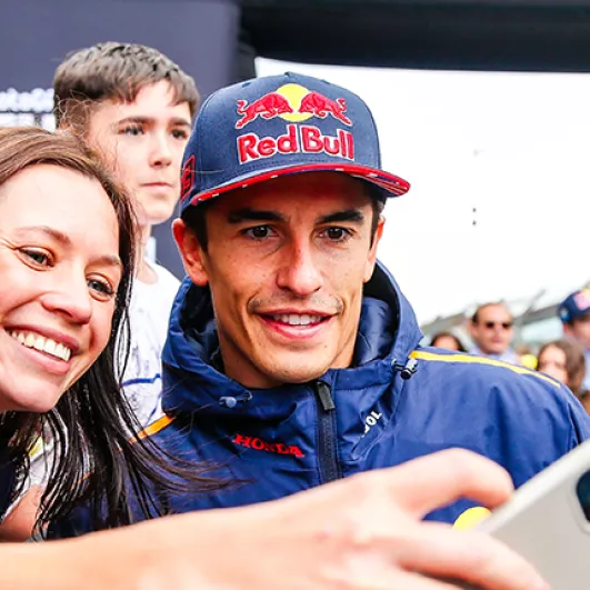 Marc Marquez at the 2023 MotoGP race at Silverstone