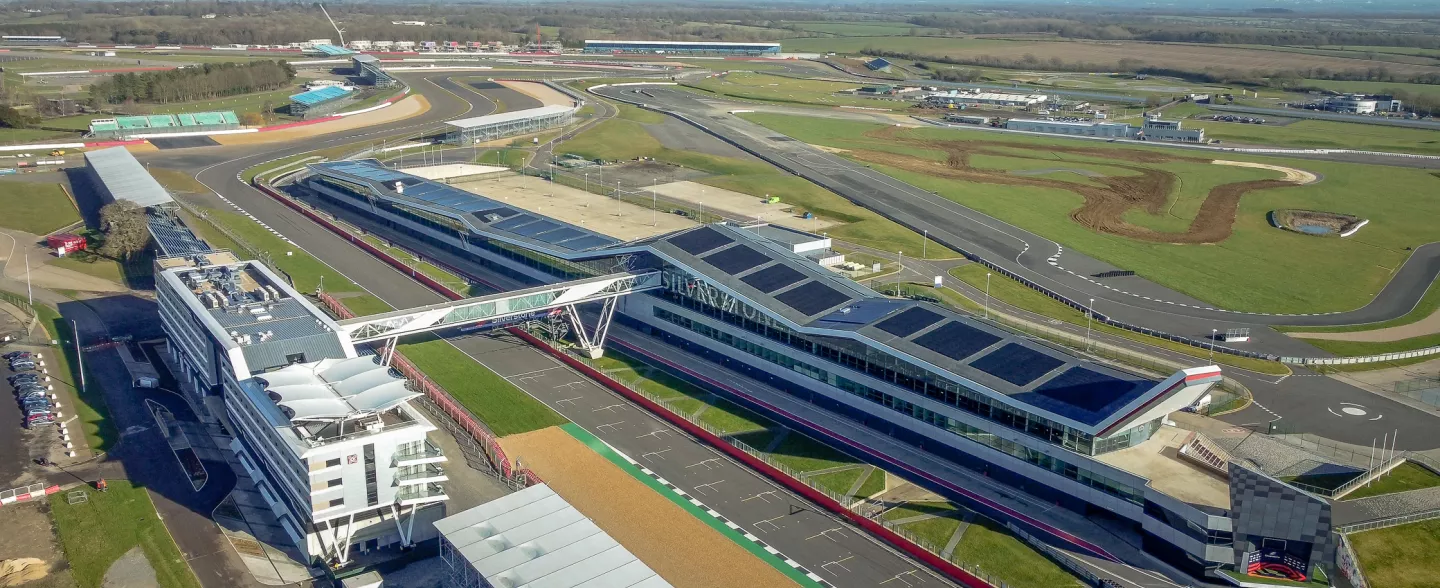 Birdseye view of Silverstone