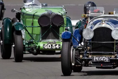 Bentley cars on track