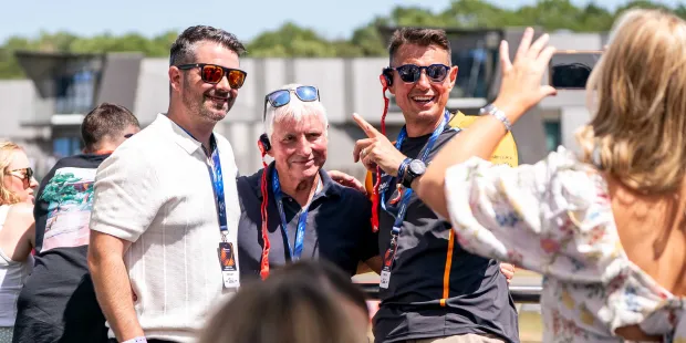 F1 fans in the Ignition Club at the British Grand Prix