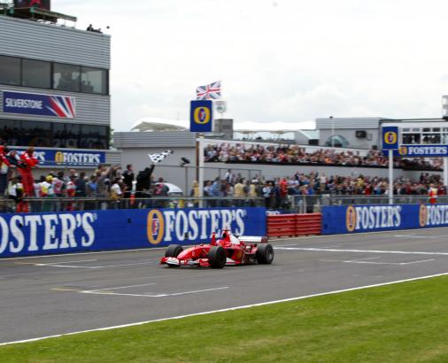 2004 british grand prix winner michael schumacher